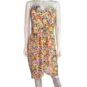 Yumi Kim Floral Strapless Dress